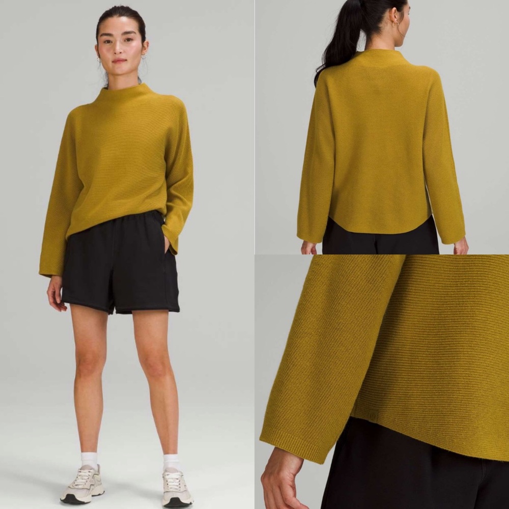Lululemon Boxy Cotton-Blend Sweater
Auric Gold! EUC PIT TO PIT 21"